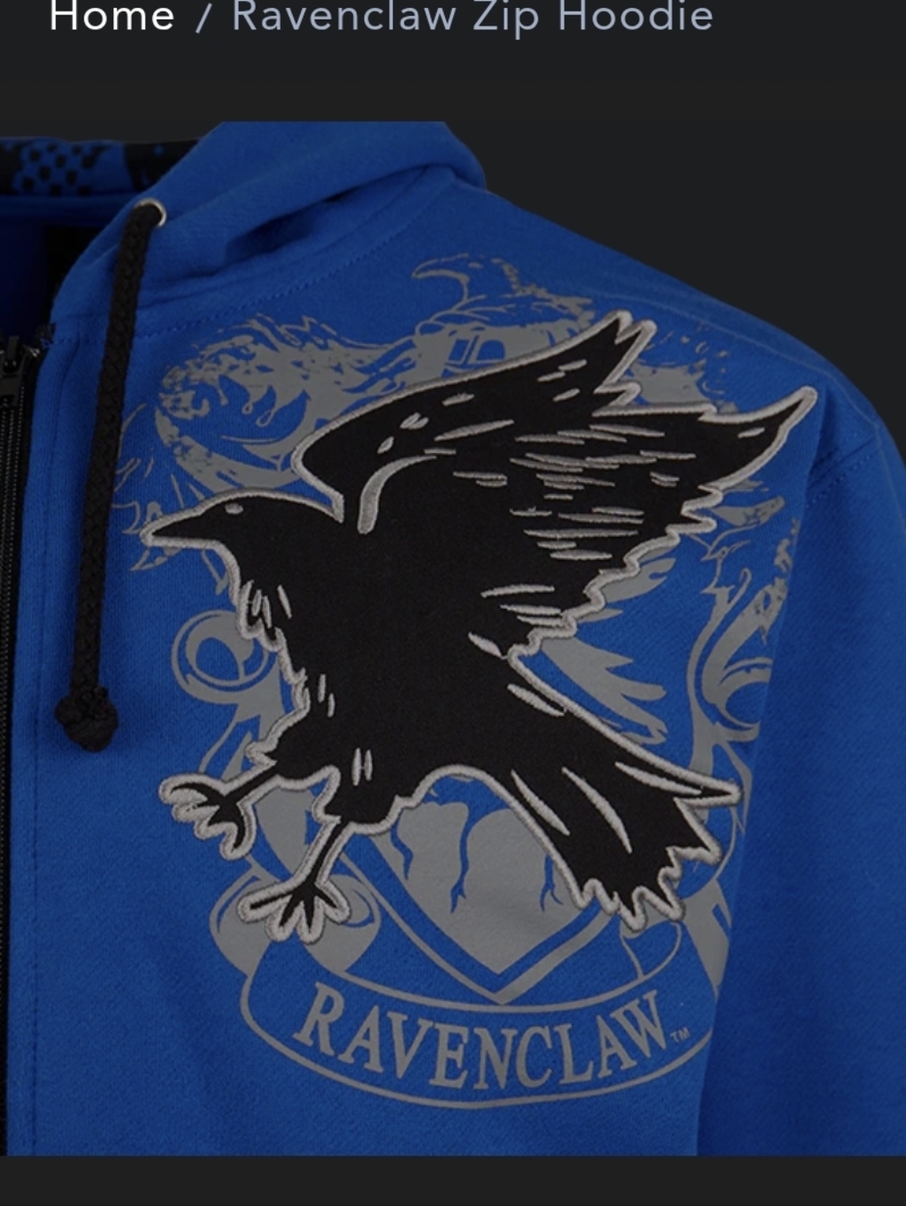 Ravenclaw Zip Hoodie - Picture 5 of 5